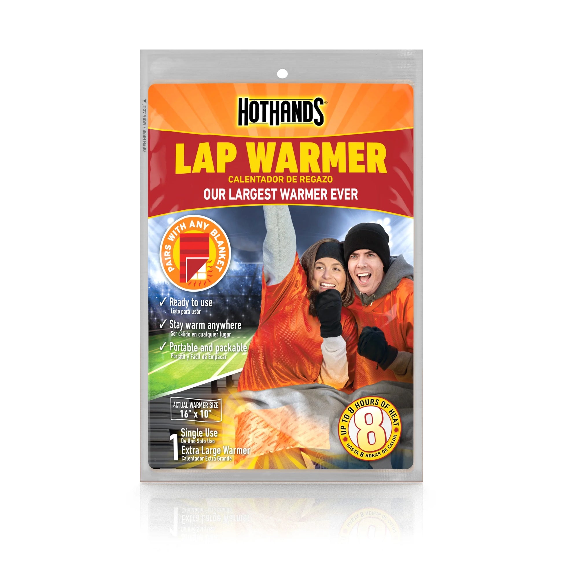 Large 16In X 10In Lap Warmer, 7 Single-Use Lap Warmers = 7-Pack, Made in USA*