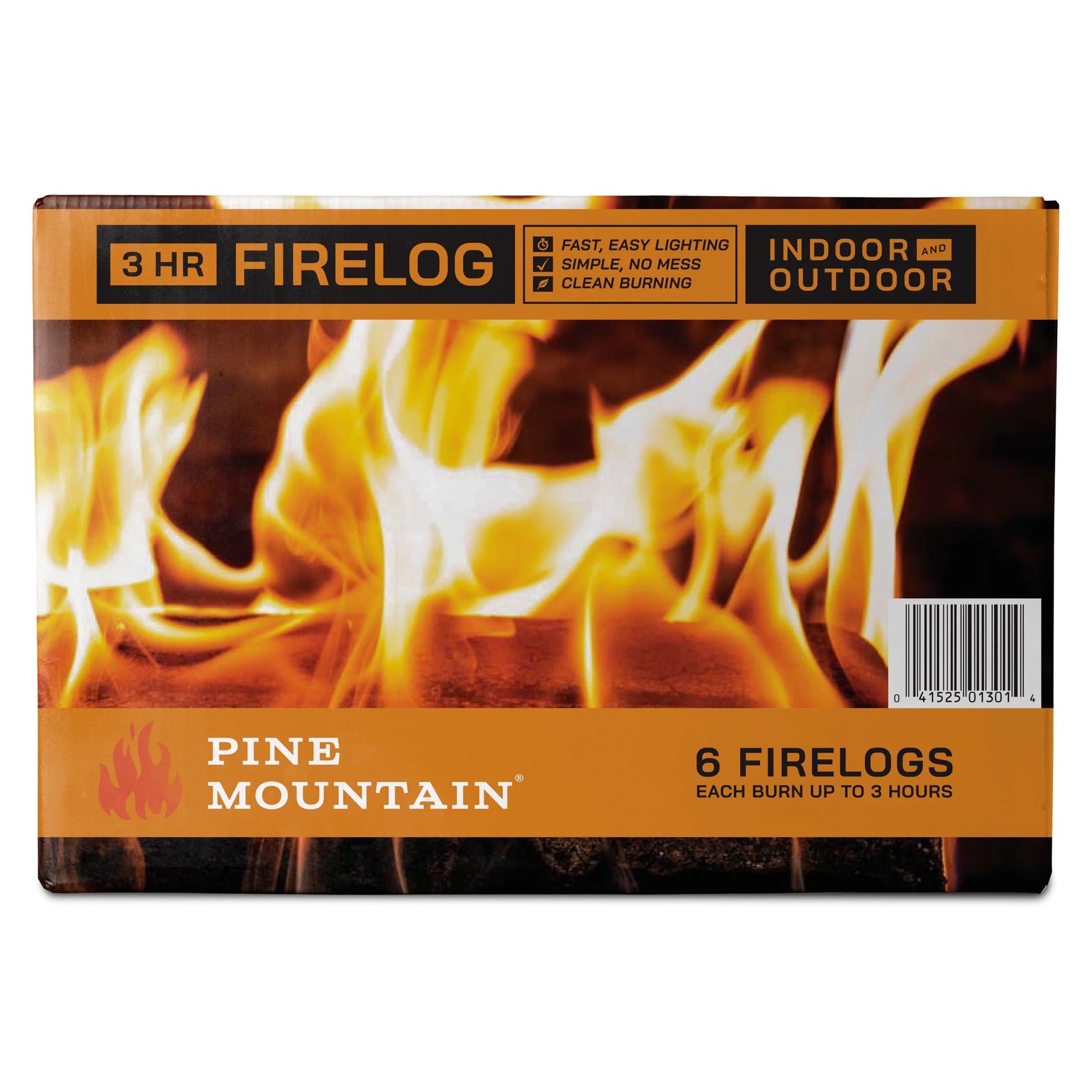 Traditional 3-Hour Firelogs, 6 Pack