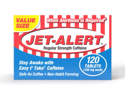 (2 Pack)  Regular Strength Caffeine, Restore Mental Alertness, 100Mg, 120 Ct