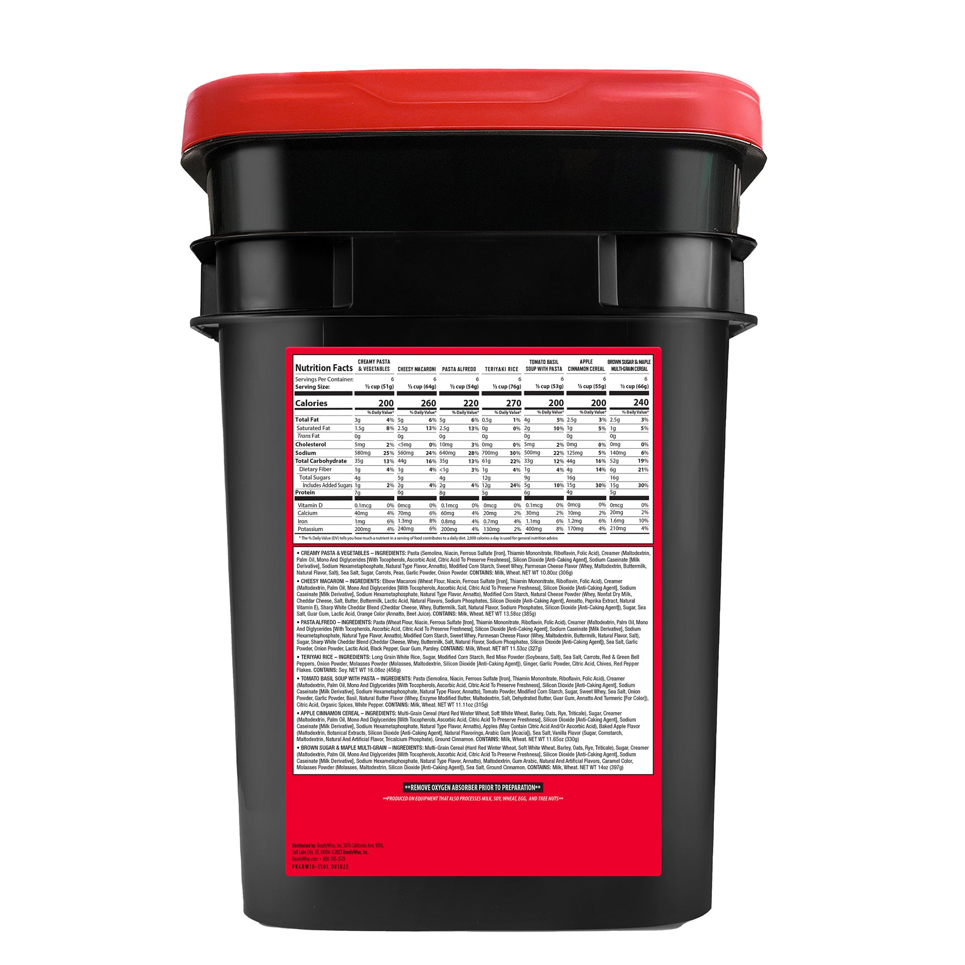 150 Serving Emergency Food Bucket (150 Total Servings)